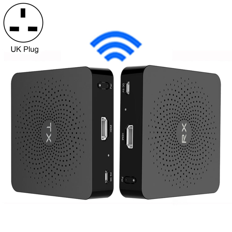 Measy W2H 60GHz 4KウルトラHDワイヤレス伝送キット 伝送距離：30m UKプラグ 4K対応