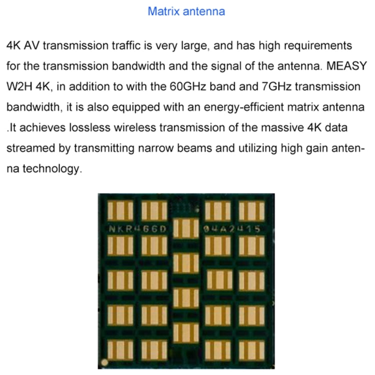 Measy W2H 60GHz 4KウルトラHDワイヤレス伝送キット 伝送距離：30m UKプラグ 4K対応