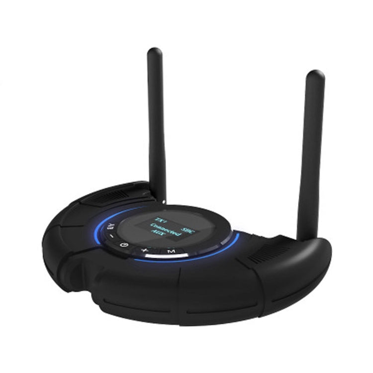 TX800 光ファイバー Bluetooth 5.0 送受信機 オーディオアダプター デュアルアンテナ＆OLEDディスプレイ搭載