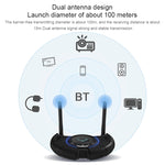 TX800 光ファイバー Bluetooth 5.0 送受信機 オーディオアダプター デュアルアンテナ＆OLEDディスプレイ搭載