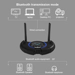 TX800 光ファイバー Bluetooth 5.0 送受信機 オーディオアダプター デュアルアンテナ＆OLEDディスプレイ搭載