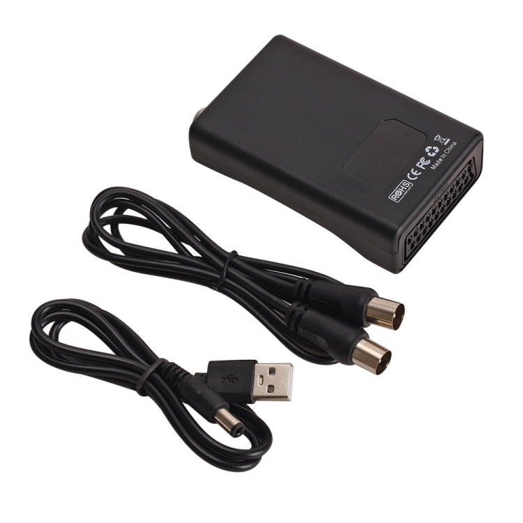 SCART→RFビデオコンバーター RF67.25MHz、61.25MHz対応 SCART→RF