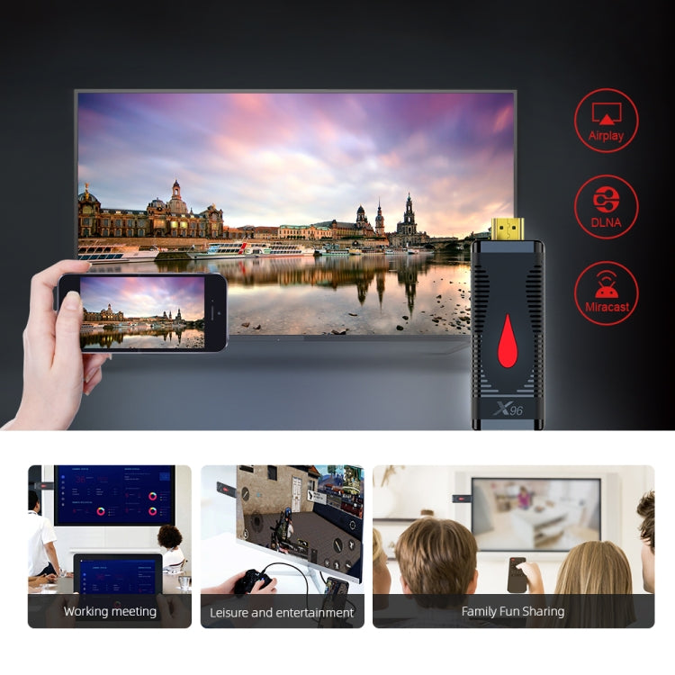 X96 S400 Android 10.0 ミニTVスティック Allwinner H313 クアッドコア ARM Cortex A53 2GB + 16GB WiFi、HDMI、TFカード、USB対応 2GB+16GB