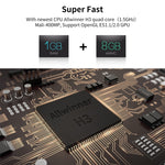 R69 1080P HD スマートTVボックス Android 4.4 メディアプレーヤー リモコン付き、クアッドコア Allwinner H3、RAM: 1GB、ROM: 8GB、2.4G WiFi、LAN、EUプラグ、1GB+8GB