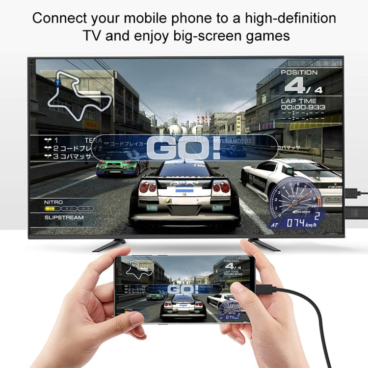 UC502 USB-C / Type-C 4K 60Hz HDTVプラスチックケーブル UC502