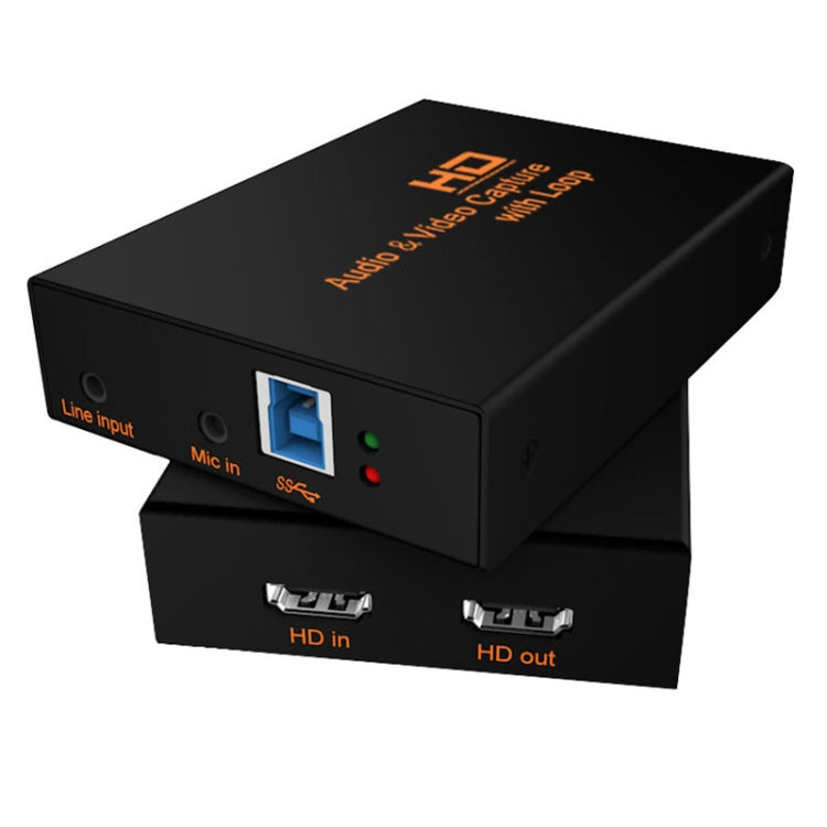 Z28 プロフェッショナル HDMIメス + マイク + ライン入力 → HDMIメス USB 3.0 ビデオオーディオキャプチャーボックス, Z28