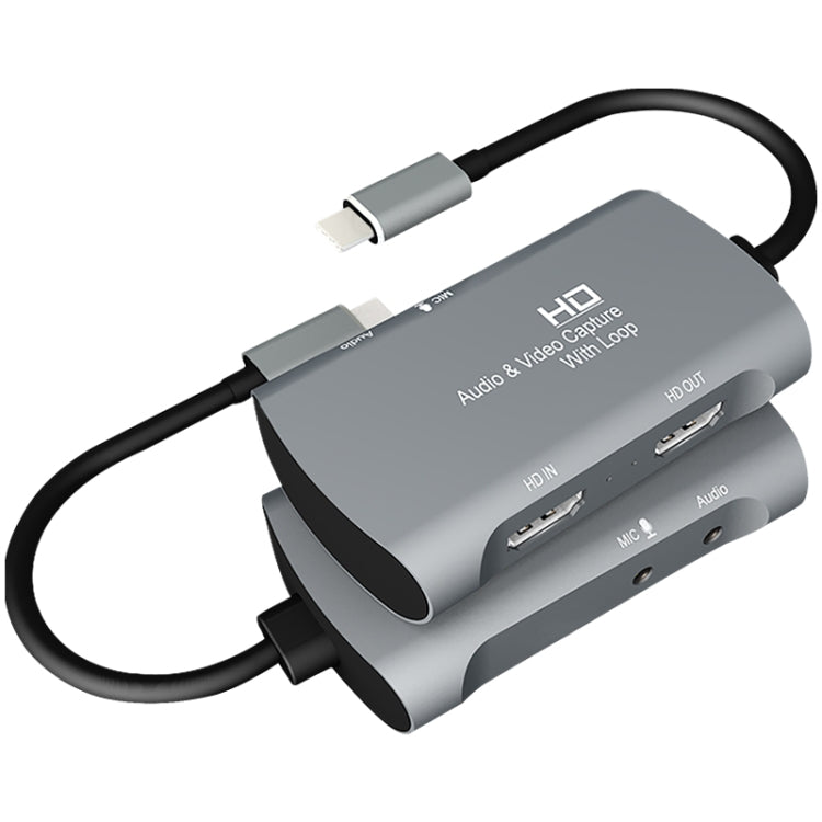 Z30A HDMIメス + マイク → HDMIメス + オーディオ + USB-C / タイプC ビデオキャプチャーボックス, Z30A