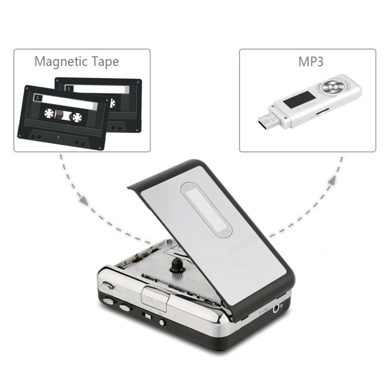 USBカセットテープ to MP3 コンバーター オーディオ音楽プレーヤー, テープ to MP3