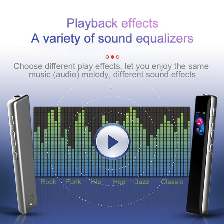Q33外部再生MP3音声制御高精細ノイズリダクション録音ペン、8G、パスワード保護＆ワンタッチ録音対応、8G