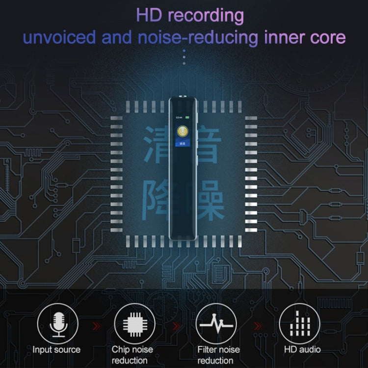 Q33外部再生MP3音声制御高精細ノイズリダクション録音ペン、8G、パスワード保護＆ワンタッチ録音対応、8G