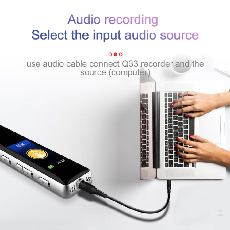 Q33外部再生MP3音声制御高精細ノイズリダクション録音ペン、8G、パスワード保護＆ワンタッチ録音対応、8G