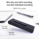 B19背面クリップデザイン1080P HDカメラビデオレコーダー、動体検知／赤外線ナイトビジョン／180度回転カメラ／TFカード／OTG対応