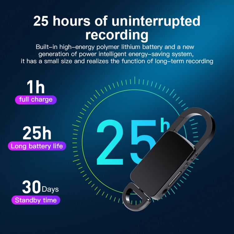S20 8GB キーチェーン HDノイズリダクション ポータブル録音ペン、8GB