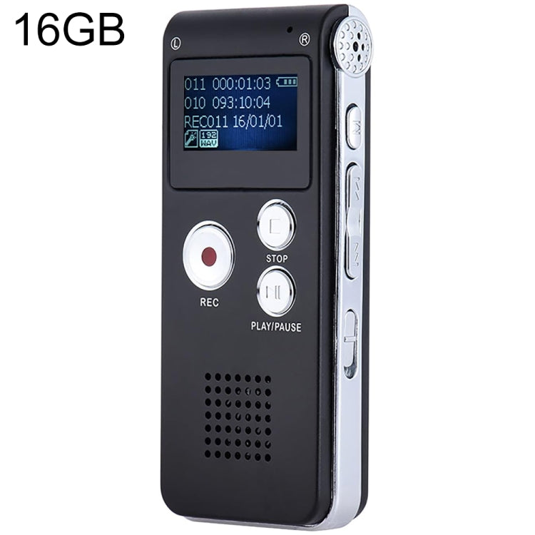 SK012 16GB スマートノイズリダクション HD 音声録音ペン、ブラック 16GB
