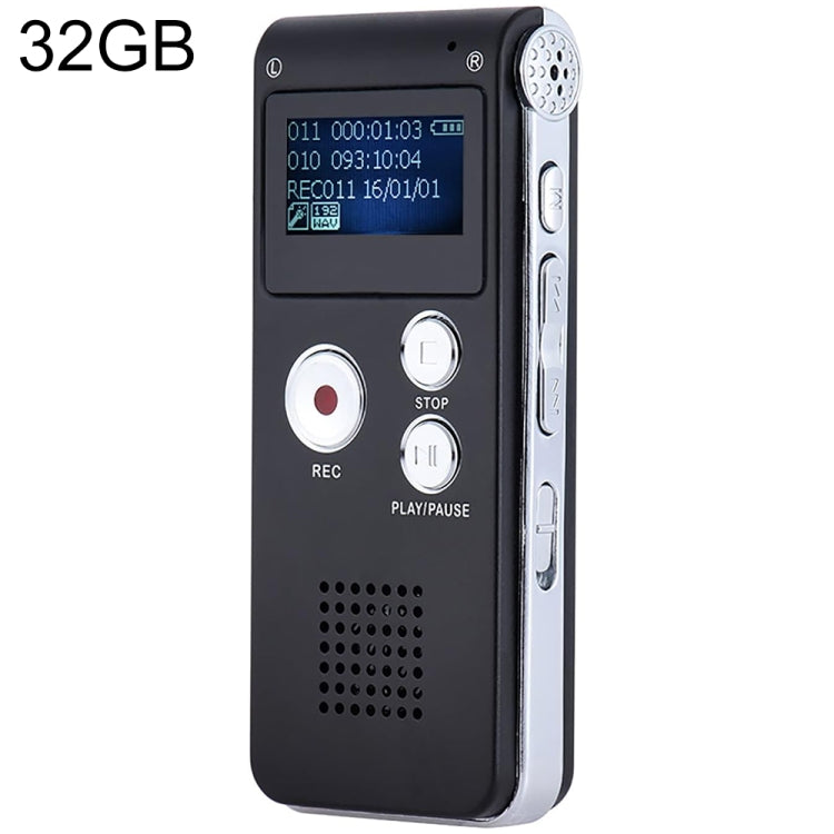 SK012 32GB スマートノイズリダクション HD 音声録音ペン、ブラック 32GB