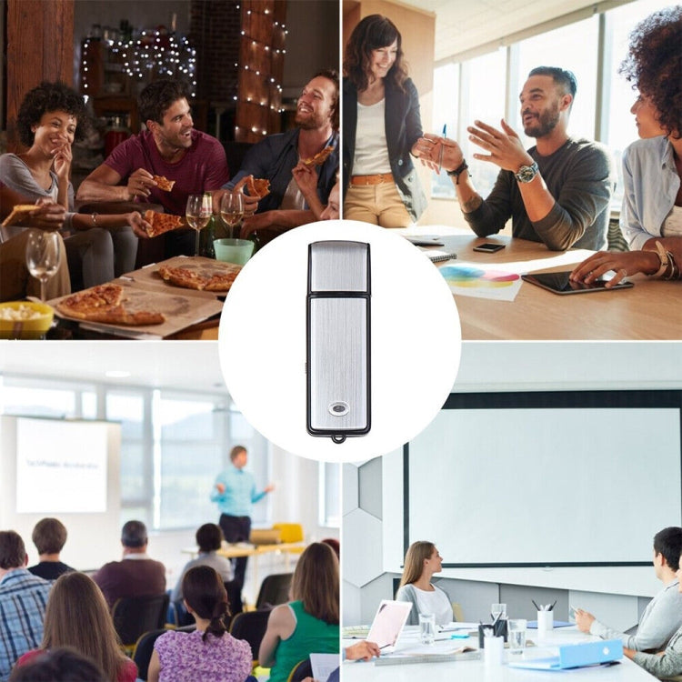 SK858 16GB 充電式ポータブルUディスク会議用音声録音機、16GB