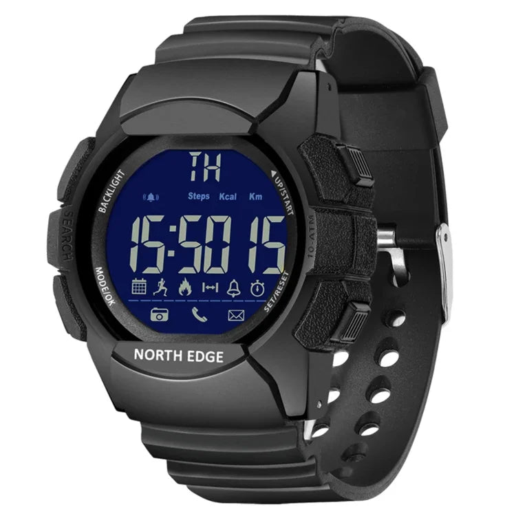 NORTH EDGE AK Bluetooth Multi-function Smart Watch with LED Backlit, Support Incoming Call Reminder, Smart Stopwatch, Information Reminder, AK