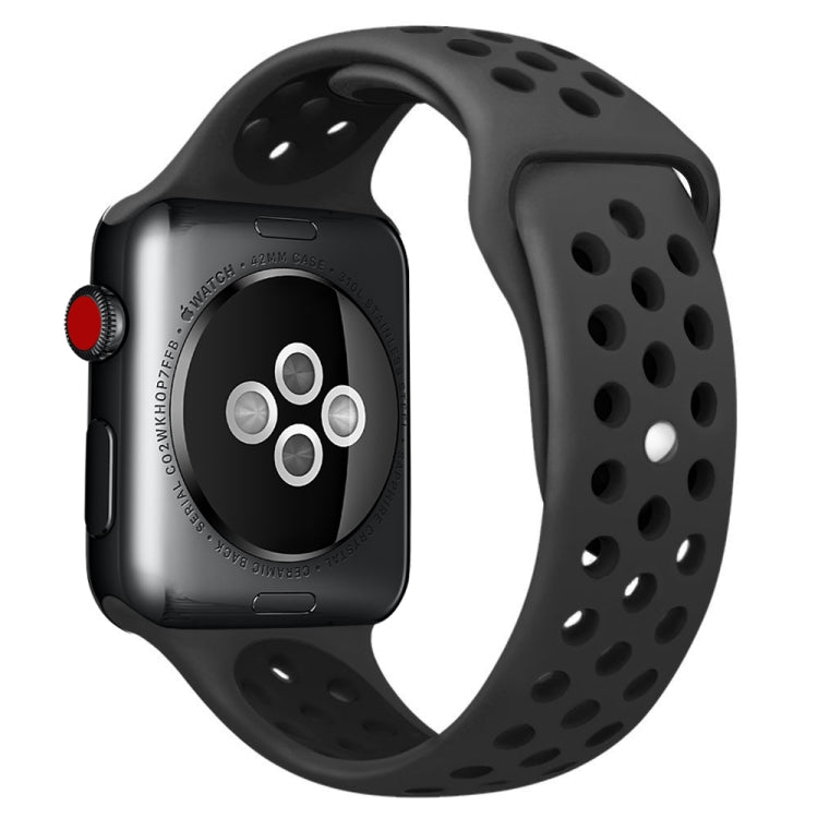 Apple Watch Series 10 42mm / 9&8&7 41mm / SE 3&SE 2&6&SE&5&4 40mm / 3&2&1 38mm用 ファッショナブル クラシック シリコン スポーツウォッチバンド（グレー ホワイト）、WA1230A、WA1230B、WA1230BG、WA1230BH、WA1230BL、WA1230BM、WA1230BR、WA1230BY、WA1230C、WA1230D、WA1230DW