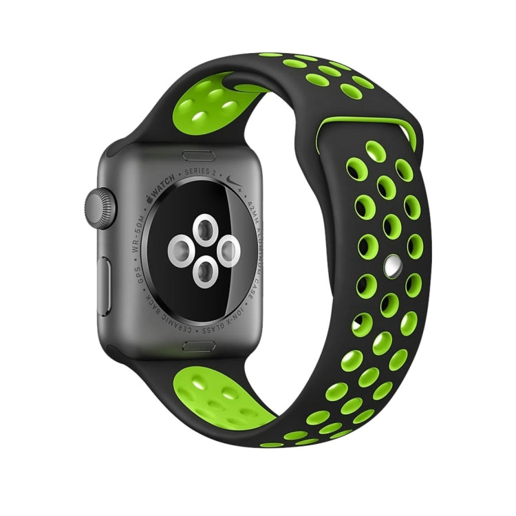 Apple Watch Series 10 42mm / 9&8&7 41mm / SE 3&SE 2&6&SE&5&4 40mm / 3&2&1 38mm用 ファッショナブル クラシック シリコン スポーツウォッチバンド（グレー ホワイト）、WA1230A、WA1230B、WA1230BG、WA1230BH、WA1230BL、WA1230BM、WA1230BR、WA1230BY、WA1230C、WA1230D、WA1230DW