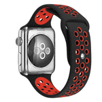 Apple Watch Series 10 42mm / 9&8&7 41mm / SE 3&SE 2&6&SE&5&4 40mm / 3&2&1 38mm用 ファッショナブル クラシック シリコン スポーツウォッチバンド（グレー ホワイト）、WA1230A、WA1230B、WA1230BG、WA1230BH、WA1230BL、WA1230BM、WA1230BR、WA1230BY、WA1230C、WA1230D、WA1230DW