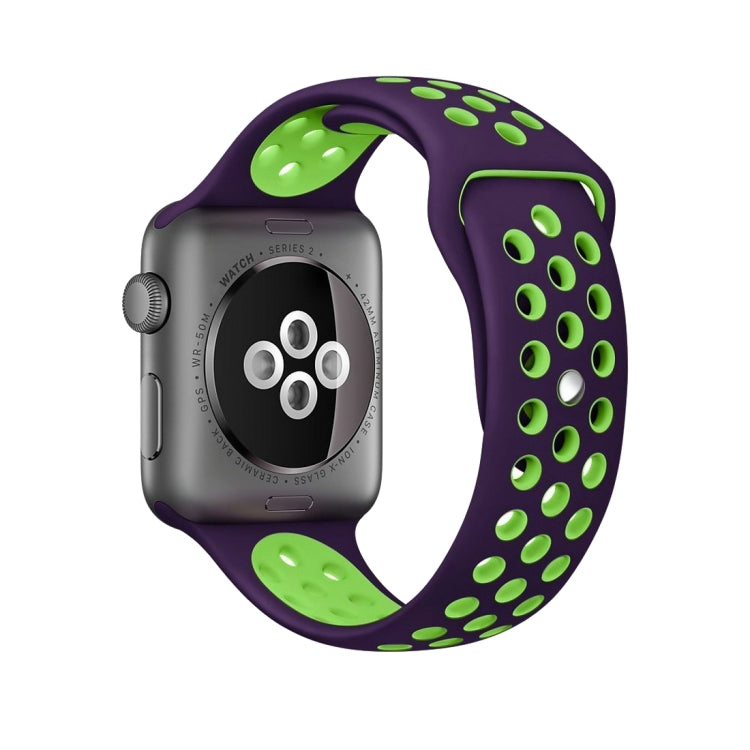 Apple Watch Series 10 42mm / 9&8&7 41mm / SE 3&SE 2&6&SE&5&4 40mm / 3&2&1 38mm用 ファッショナブル クラシック シリコン スポーツウォッチバンド（グレー ホワイト）、WA1230A、WA1230B、WA1230BG、WA1230BH、WA1230BL、WA1230BM、WA1230BR、WA1230BY、WA1230C、WA1230D、WA1230DW