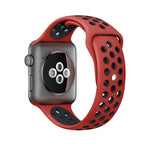 Apple Watch Series 10 42mm / 9&8&7 41mm / SE 3&SE 2&6&SE&5&4 40mm / 3&2&1 38mm用 ファッショナブル クラシック シリコン スポーツウォッチバンド（グレー ホワイト）、WA1230A、WA1230B、WA1230BG、WA1230BH、WA1230BL、WA1230BM、WA1230BR、WA1230BY、WA1230C、WA1230D、WA1230DW