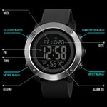 SKMEI 1426 Multifunctional Outdoor Fashion Noctilucent Waterproof Black Machine Rubber Ring Digital Watch, Black Machine Rubber Ring, 1426 Black Machine Rubber Ring