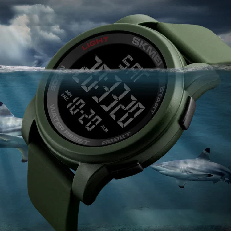 SKMEI 1257 メンズファッショナブルアウトドア 50m防水デジタルスポーツ腕時計