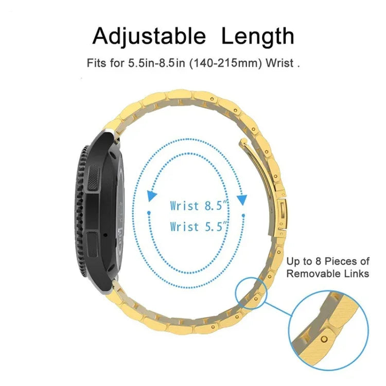ステンレススチール リストウォッチバンド Samsung Gear S3 22mm 用