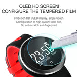 Q7 0.95インチ HD OLEDスクリーンディスプレイ Bluetoothスマートブレスレット、IP68防水、歩数計／座りすぎリマインダー／心拍数モニター／睡眠モニター対応、AndroidおよびiOSスマートフォン対応