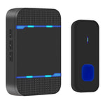 N15K-1T1-B 110dB ワイヤレス IP55 防水 低消費電力 WiFi ドアベル受信機 ナイトライト付き、53曲選択可能、受信距離：300m、N15K-1T1-B ホワイト、N15K-1T1-B ブラック