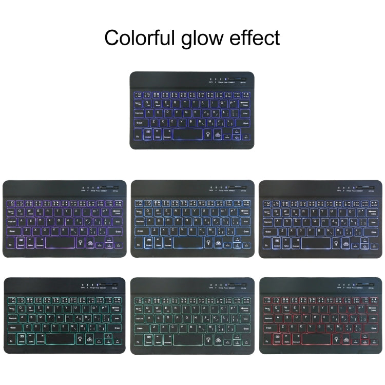 A06S 着脱式 ラムスキンテクスチャー 超薄型 TPU バックライト Bluetoothキーボード レザータブレットケース スタンド付き iPad mini 6 / mini 7用, A06S