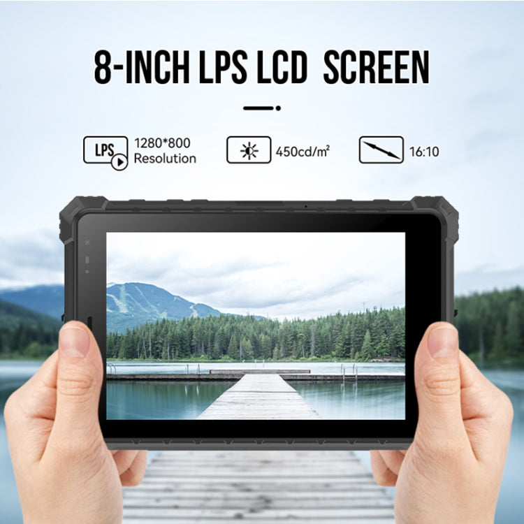 IP68防水耐衝撃防塵、Android 10.0 MT6771 オクタコア、GPS/WiFi/BT/NFC対応、UKプラグ、8インチ 4GB+64GB