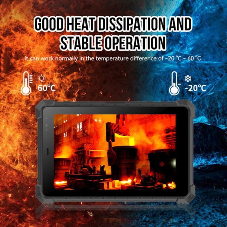 IP68防水耐衝撃防塵、Android 10.0 MT6771 オクタコア、GPS/WiFi/BT/NFC対応、UKプラグ、8インチ 4GB+64GB