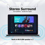 Windows 10、Intel Celeron J3455 クアッドコア、TFカード＆HDMI＆Bluetooth＆デュアルWiFi対応、キーボード付き、N4000 4コア 8GB+128GB キーボード付き