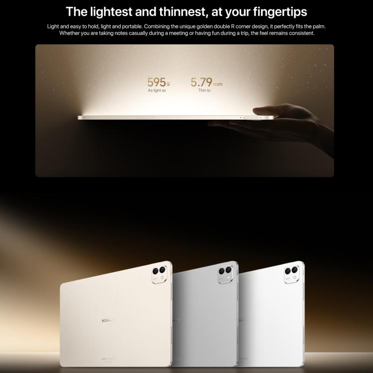 Honor MagicPad3 Pro 13.3インチ WiFiタブレットPC、12GB+512GB MagicOS 10.0 Qualcomm Snapdragon 8 Lite Gen5 オクタコア、12GB+512GB
