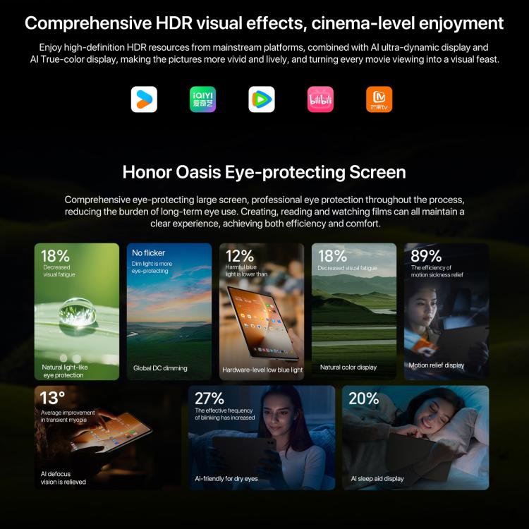 Honor MagicPad3 Pro 13.3インチ WiFiタブレットPC、12GB+512GB MagicOS 10.0 Qualcomm Snapdragon 8 Lite Gen5 オクタコア、12GB+512GB