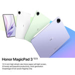 Honor MagicPad3 12.5インチ WiFiタブレットPC、8GB+256GB MagicOS 9.0.1 Qualcomm Snapdragon 8 Gen3 オクタコア、8GB+256GB
