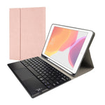 RK109C 着脱式 マグネット式 プラスチック Bluetoothキーボード タッチパッド付き + シルクパターン TPUタブレットケース iPad Air 2020用 ペンスロット＆スタンド付き, RK109C