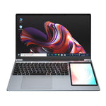 UNIWA ULAP Q15ZR ノートパソコン、8GB+512GB、15.6インチと7インチのデュアルディスプレイ、Windows 11 Intel Alder Lake N100 オクタコア、AUプラグ、8GB+512GB