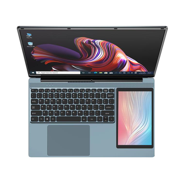UNIWA ULAP Q15ZR ノートパソコン、8GB+512GB、15.6インチと7インチのデュアルディスプレイ、Windows 11 Intel Alder Lake N100 オクタコア、AUプラグ、8GB+512GB