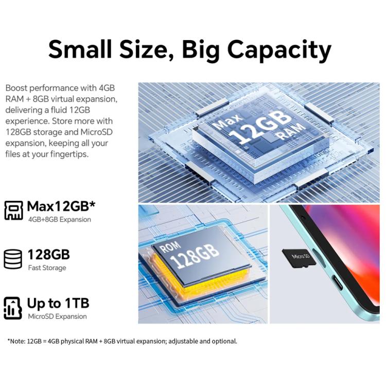 Teclast P50 Mini WiFi タブレットPC、4GB+128GB、8.7インチ Android 15 Unisoc T606 オクタコア、P50 Mini