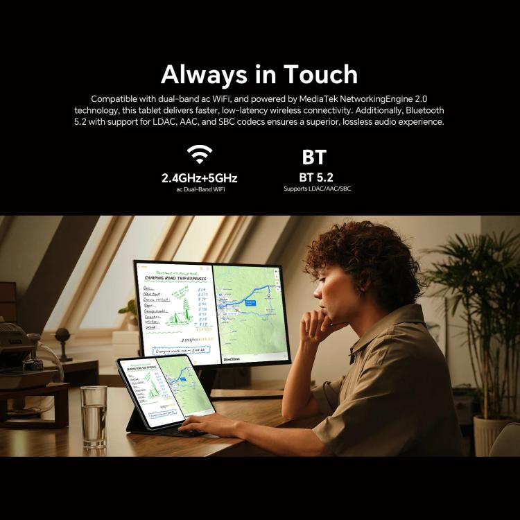Teclast T60 Pro 4G LTE タブレットPC、8GB+128GB、12インチ Android 15 MediaTek Helio G99 オクタコア、デュアルSIM対応、T60 Pro