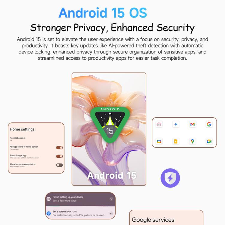 Ulefone Tab A10 Pro キッズタブレットPC、6GB+128GB、8.68インチ Android 15 MediaTek Helio G91 オクタコア 4Gネットワーク、EUプラグ
