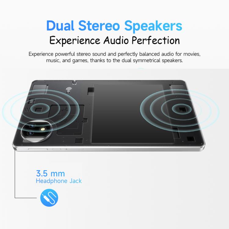Ulefone Tab A10 Pro キッズタブレットPC、6GB+128GB、8.68インチ Android 15 MediaTek Helio G91 オクタコア 4Gネットワーク、EUプラグ