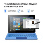 Windows 10 システム、Intel Gemini Lake N4120 クアッドコア 最大2.6GHz、キーボード＆スタイラスペン付き、デュアルバンドWiFi＆Bluetooth＆TFカード＆HDMI対応、米国プラグ、キーボード＆スタイラスペン付きW10