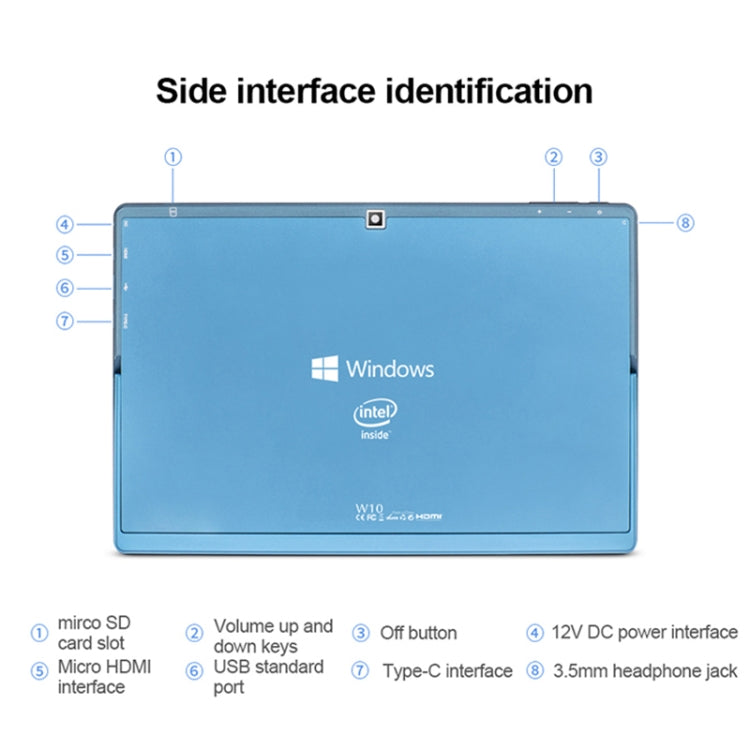 Windows 10 システム、Intel Gemini Lake N4120 クアッドコア 最大2.6GHz、キーボード＆スタイラスペン付き、デュアルバンドWiFi＆Bluetooth＆TFカード＆HDMI対応、米国プラグ、キーボード＆スタイラスペン付きW10