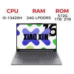 Lenovo XiaoXin 16 2025 ノートパソコン、16インチ、24GB+512GB、Windows 11、Intel Core i5-13420H 8コア、USプラグ、XiaoXin 16 2025