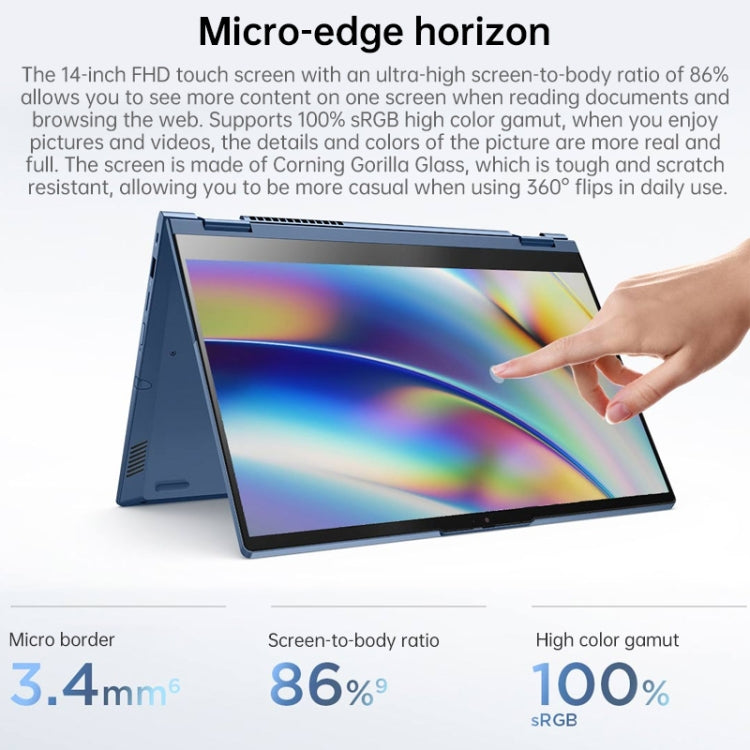 Windows 10 プロフェッショナルエディション、Intel Core i5-1135G7 クアッドコア 最大4.2GHz、WiFi 6＆Bluetooth＆HDMI対応、USプラグ（ブルー）、Yoga 1JCD Core i5