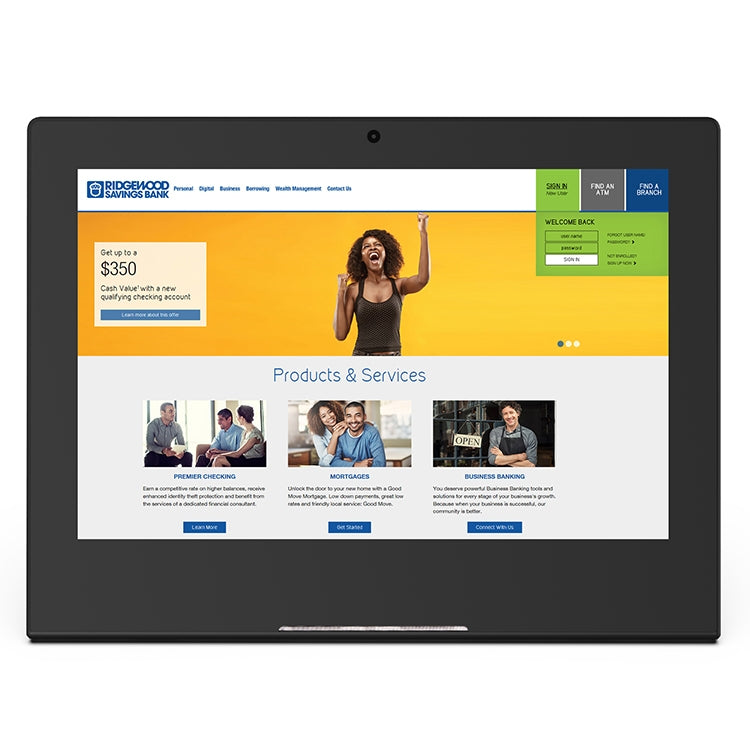 10.1インチ IPSスクリーン オールインワンPC、1GB+16GB、Android 6.0、クアッドコア Cortex A17、1.2G、RK3128、RJ45 & Bluetooth & WiFi & TFカード & HDMI対応、1+16GB Android 6.0